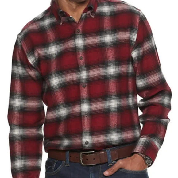 Croft & Barrow Extra Soft Flannel Shirt - Picture 1 of 5